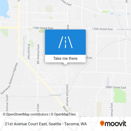 Mapa de 21st Avenue Court East