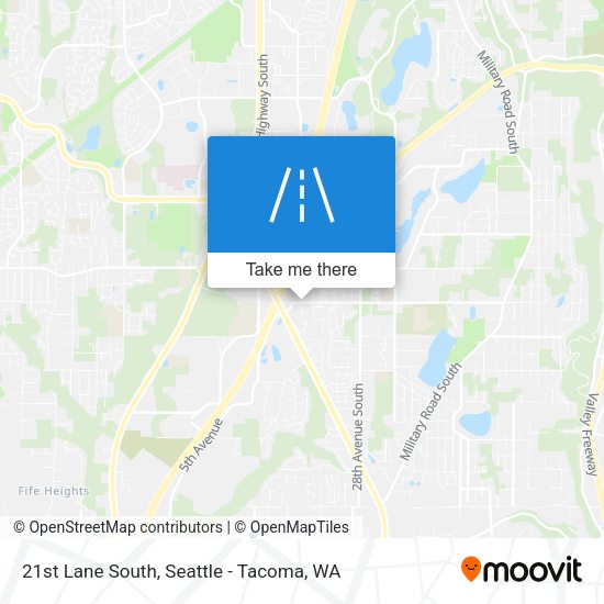 21st Lane South map