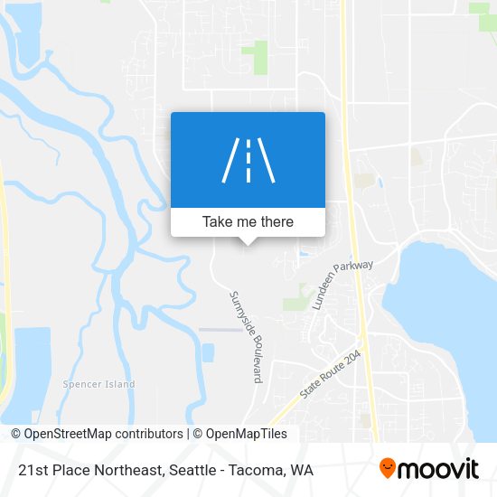 21st Place Northeast map