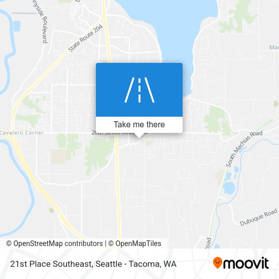 Mapa de 21st Place Southeast
