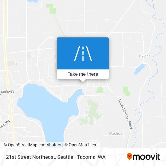21st Street Northeast map