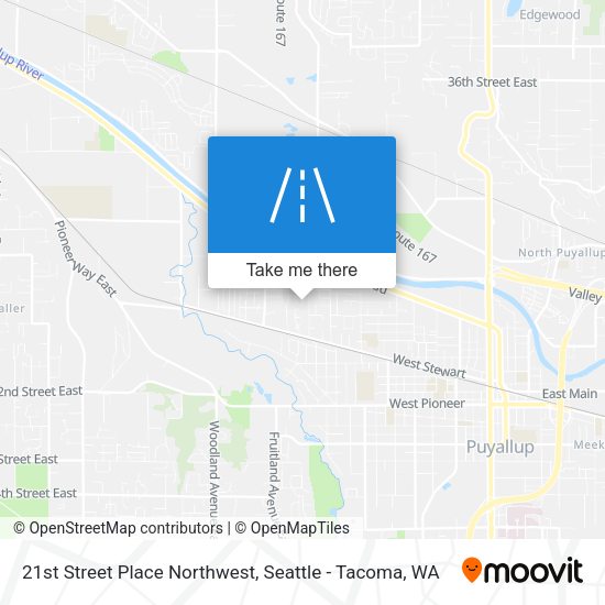Mapa de 21st Street Place Northwest