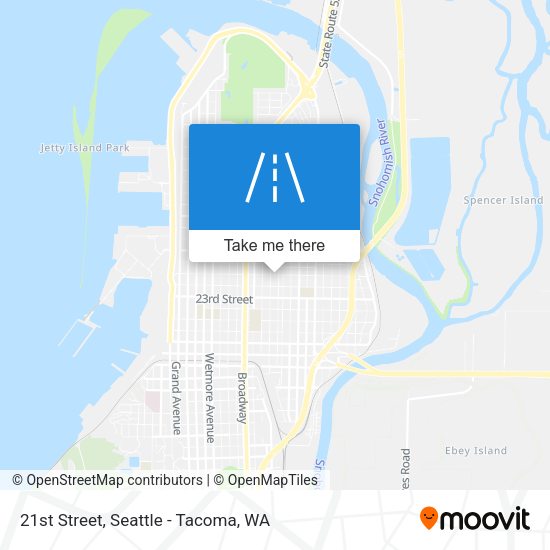 21st Street map