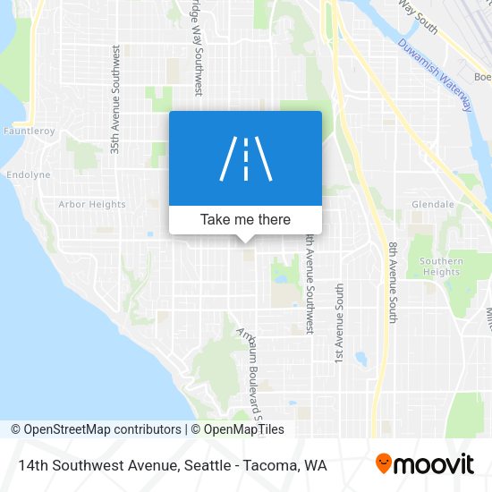 Mapa de 14th Southwest Avenue