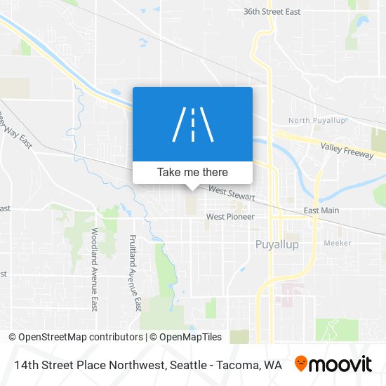 14th Street Place Northwest map