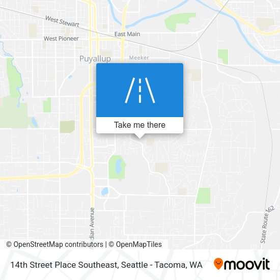 Mapa de 14th Street Place Southeast