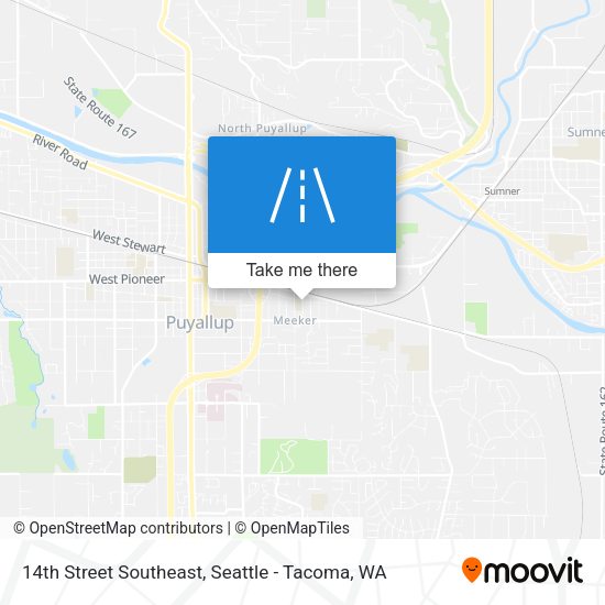 Mapa de 14th Street Southeast