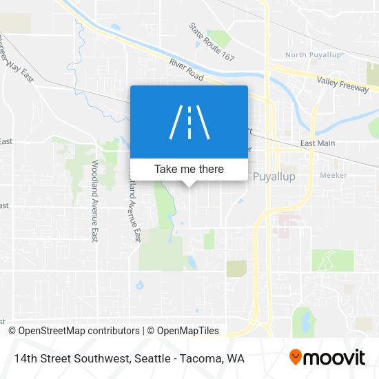 Mapa de 14th Street Southwest