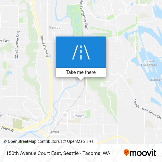 150th Avenue Court East map