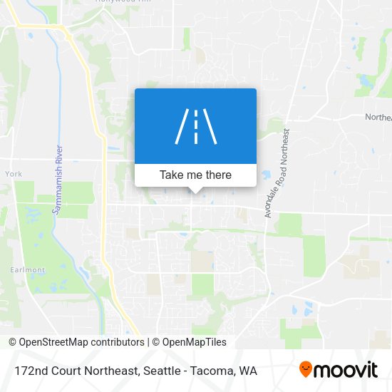172nd Court Northeast map