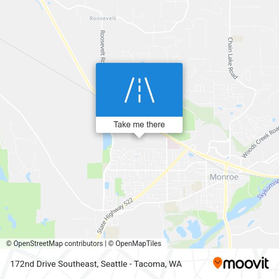 172nd Drive Southeast map