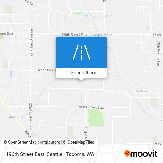 Mapa de 196th Street East