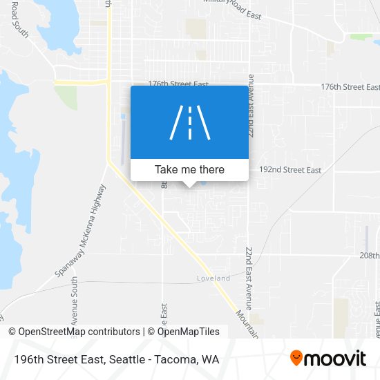 196th Street East map