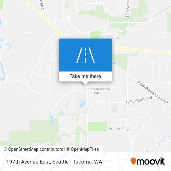 197th Avenue East map