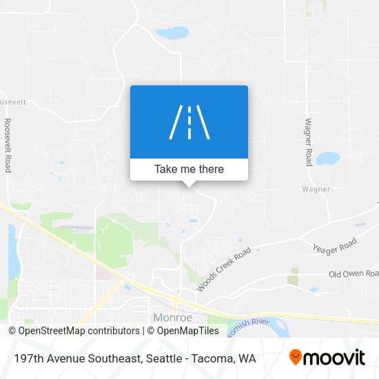 Mapa de 197th Avenue Southeast