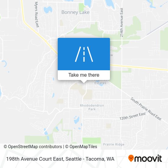 Mapa de 198th Avenue Court East