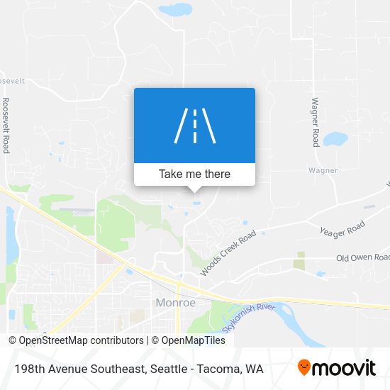 198th Avenue Southeast map