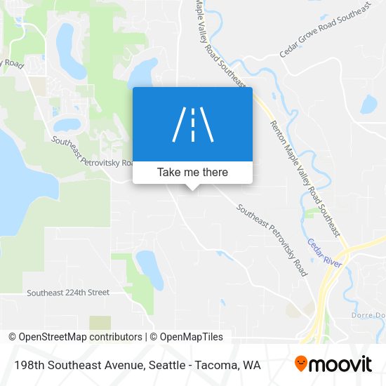 198th Southeast Avenue map