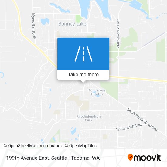 199th Avenue East map