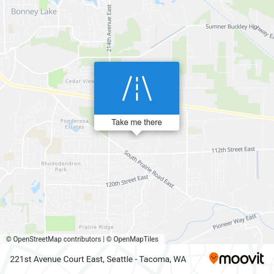 Mapa de 221st Avenue Court East