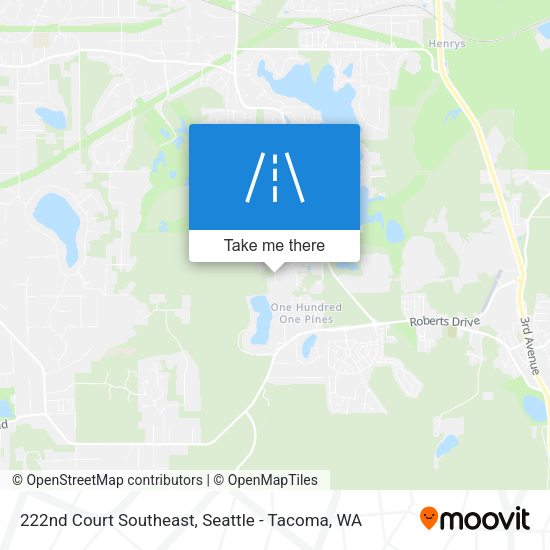 222nd Court Southeast map