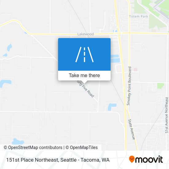 151st Place Northeast map