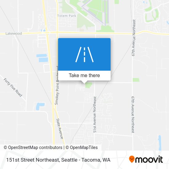 151st Street Northeast map