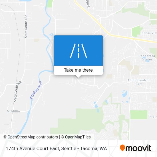 174th Avenue Court East map