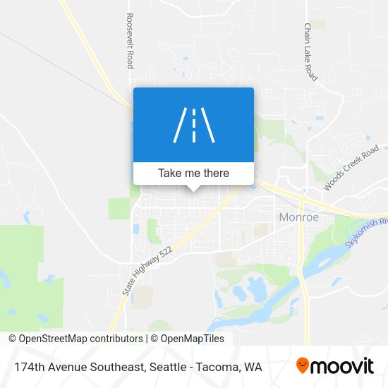 174th Avenue Southeast map