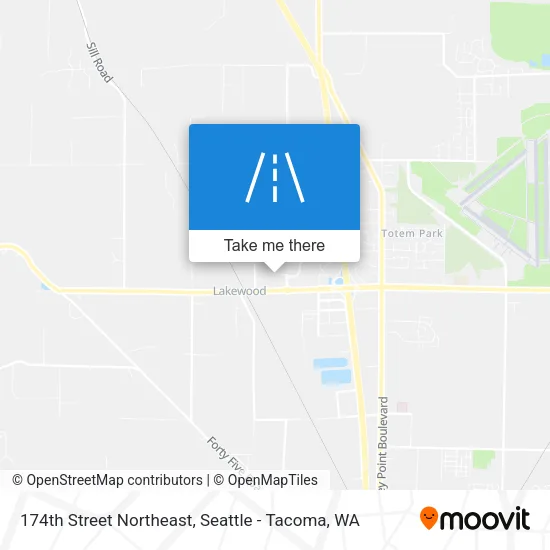 Mapa de 174th Street Northeast