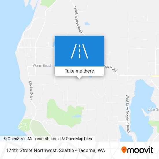 Mapa de 174th Street Northwest