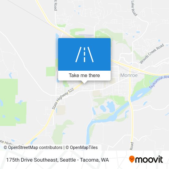 175th Drive Southeast map