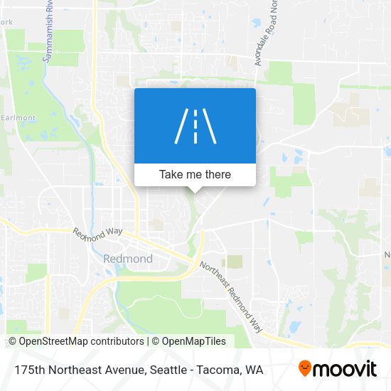 175th Northeast Avenue map