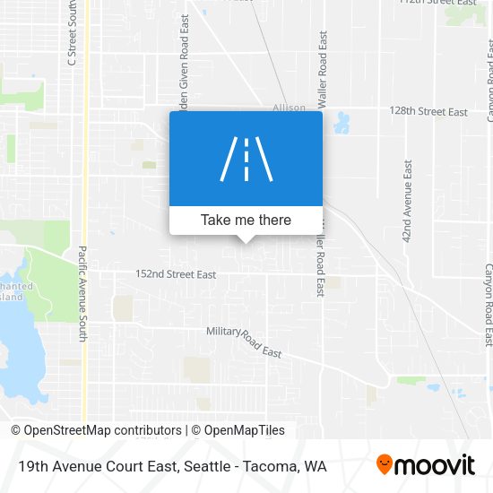 Mapa de 19th Avenue Court East