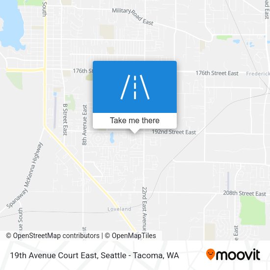 Mapa de 19th Avenue Court East