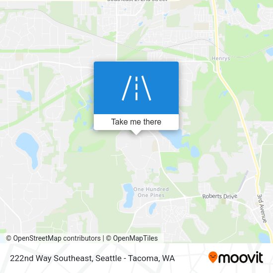 Mapa de 222nd Way Southeast