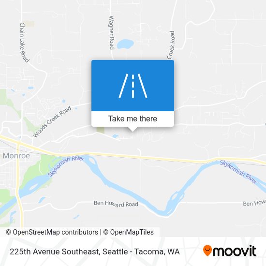 Mapa de 225th Avenue Southeast
