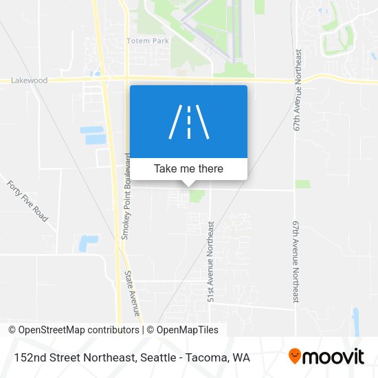 152nd Street Northeast map