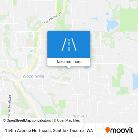154th Avenue Northeast map