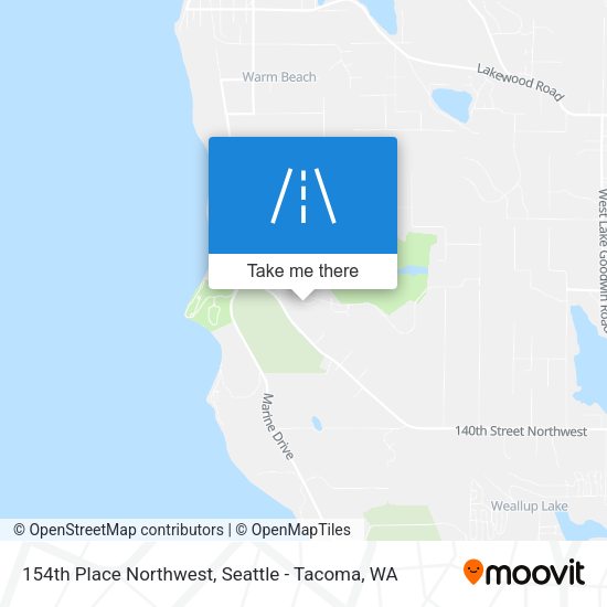 Mapa de 154th Place Northwest