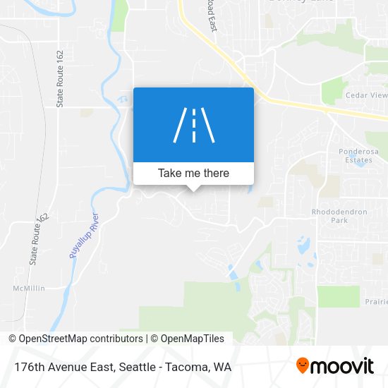 176th Avenue East map