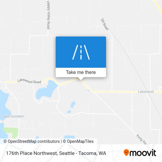 176th Place Northwest map
