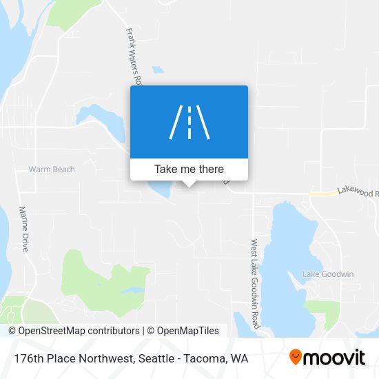 176th Place Northwest map