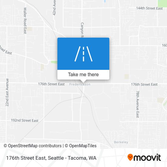 176th Street East map