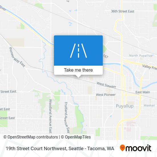 Mapa de 19th Street Court Northwest