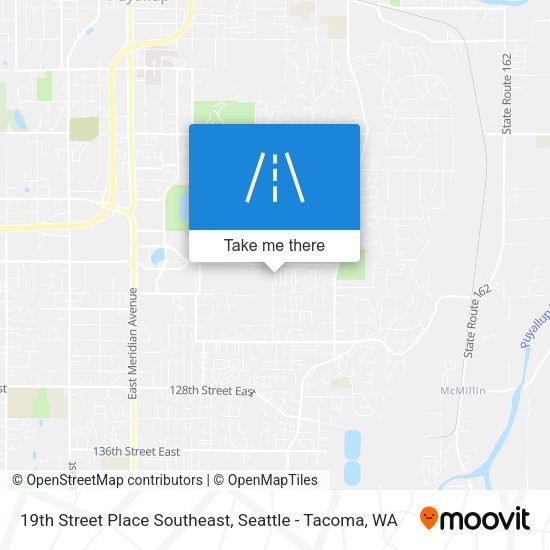Mapa de 19th Street Place Southeast