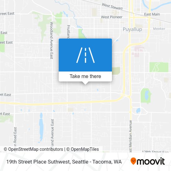 Mapa de 19th Street Place Suthwest