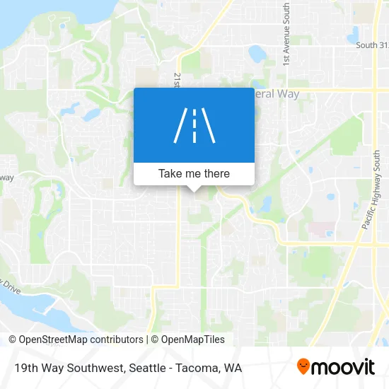 19th Way Southwest map