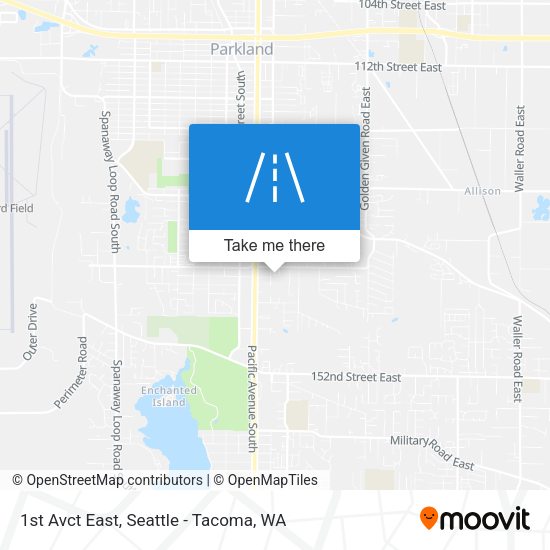 Mapa de 1st Avct East
