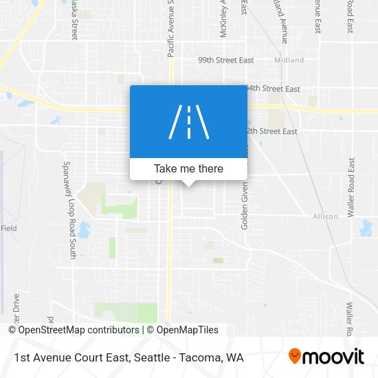 1st Avenue Court East map